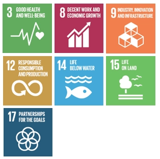 Sustainable Development Goals icons supporting PestLab Cambodia CSR, environmental protection and responsible pest management